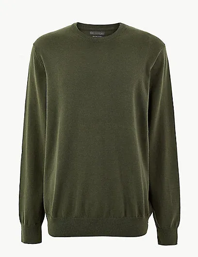 Ex Famous Store Collection Mens Pure Fine Cotton Crew Neck Jumper sold by Your Style Outlet product image thumbnail 3