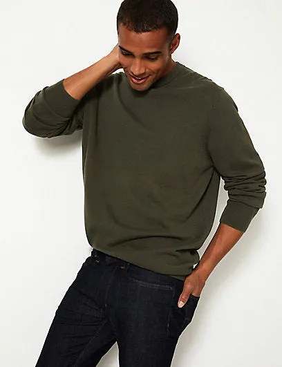 Ex Famous Store Collection Mens Pure Fine Cotton Crew Neck Jumper sold by Your Style Outlet product image thumbnail 5