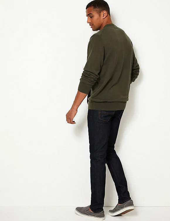 Ex Famous Store Collection Mens Pure Fine Cotton Crew Neck Jumper sold by Your Style Outlet product image thumbnail 2