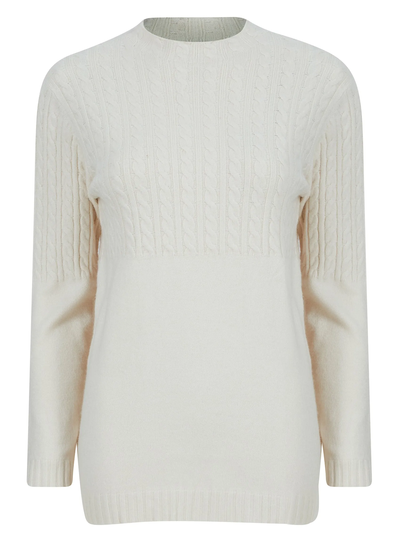 Ladies Crew Neck Soft Feel Cable Jumper In 3 Colours sold by Your Style Outlet product image thumbnail 2