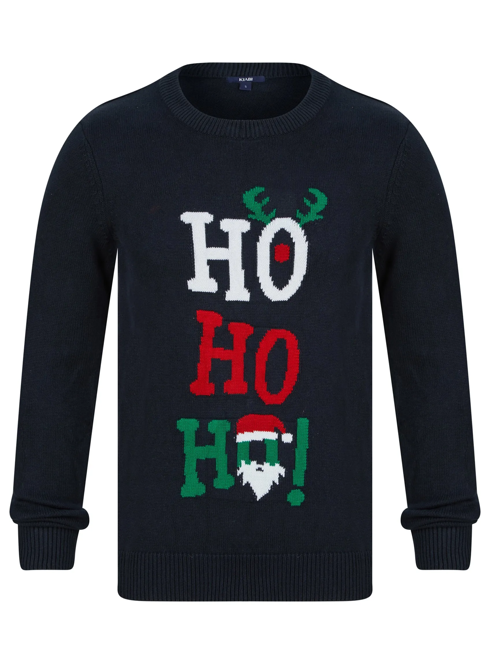 Mens Christmas Ho Ho Ho Santa Xmas Festive Holiday Jumper sold by Your Style Outlet product image thumbnail 4