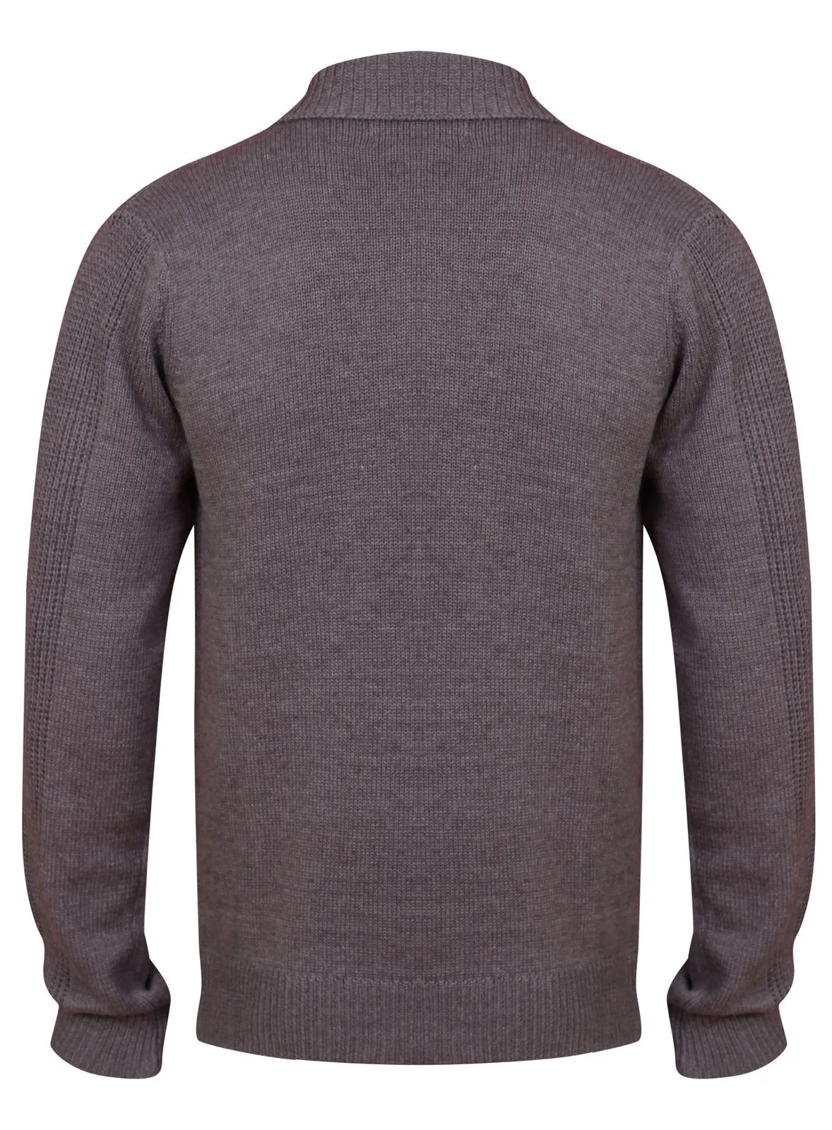 Mens Black Button Up Collared Neck Knitwear Jumper Black / Grey sold by Your Style Outlet product image thumbnail 5