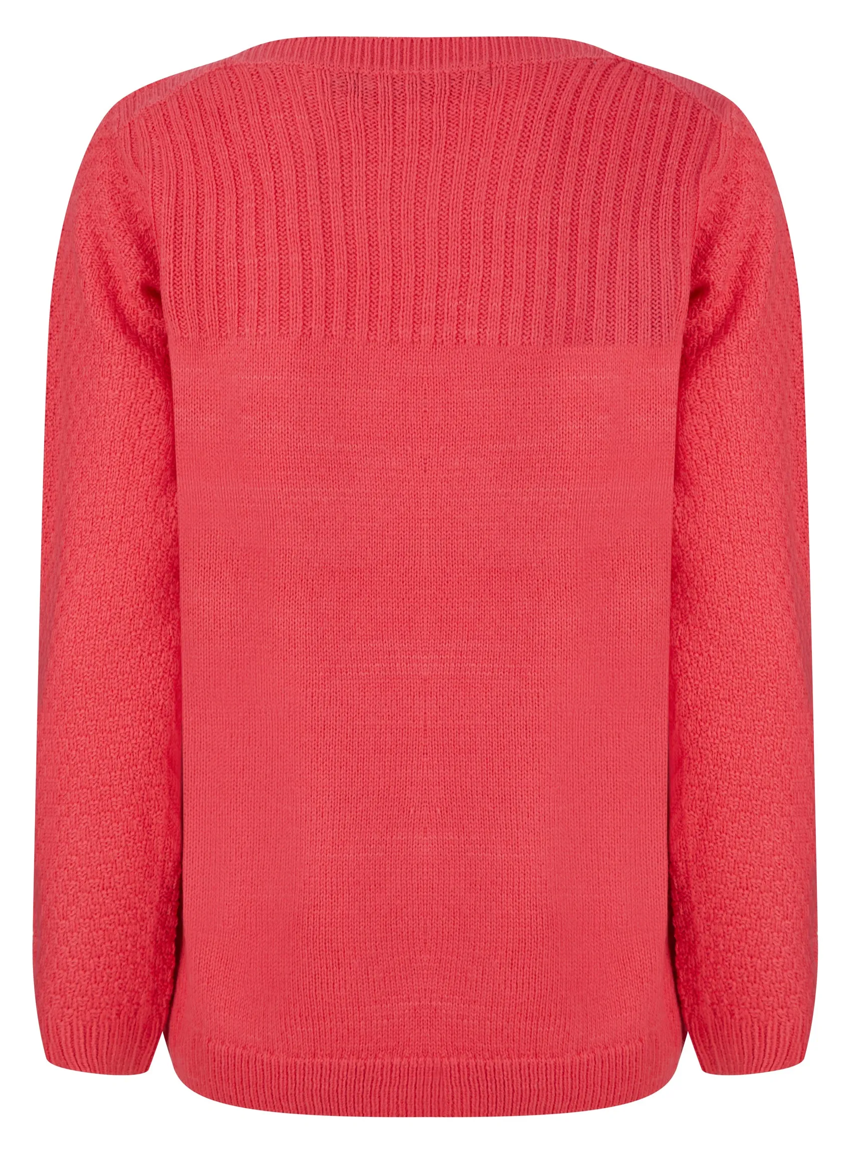 Ex Isle Ladies Ribbed Textured Cable Cozy Jumper sold by Your Style Outlet product image thumbnail 3