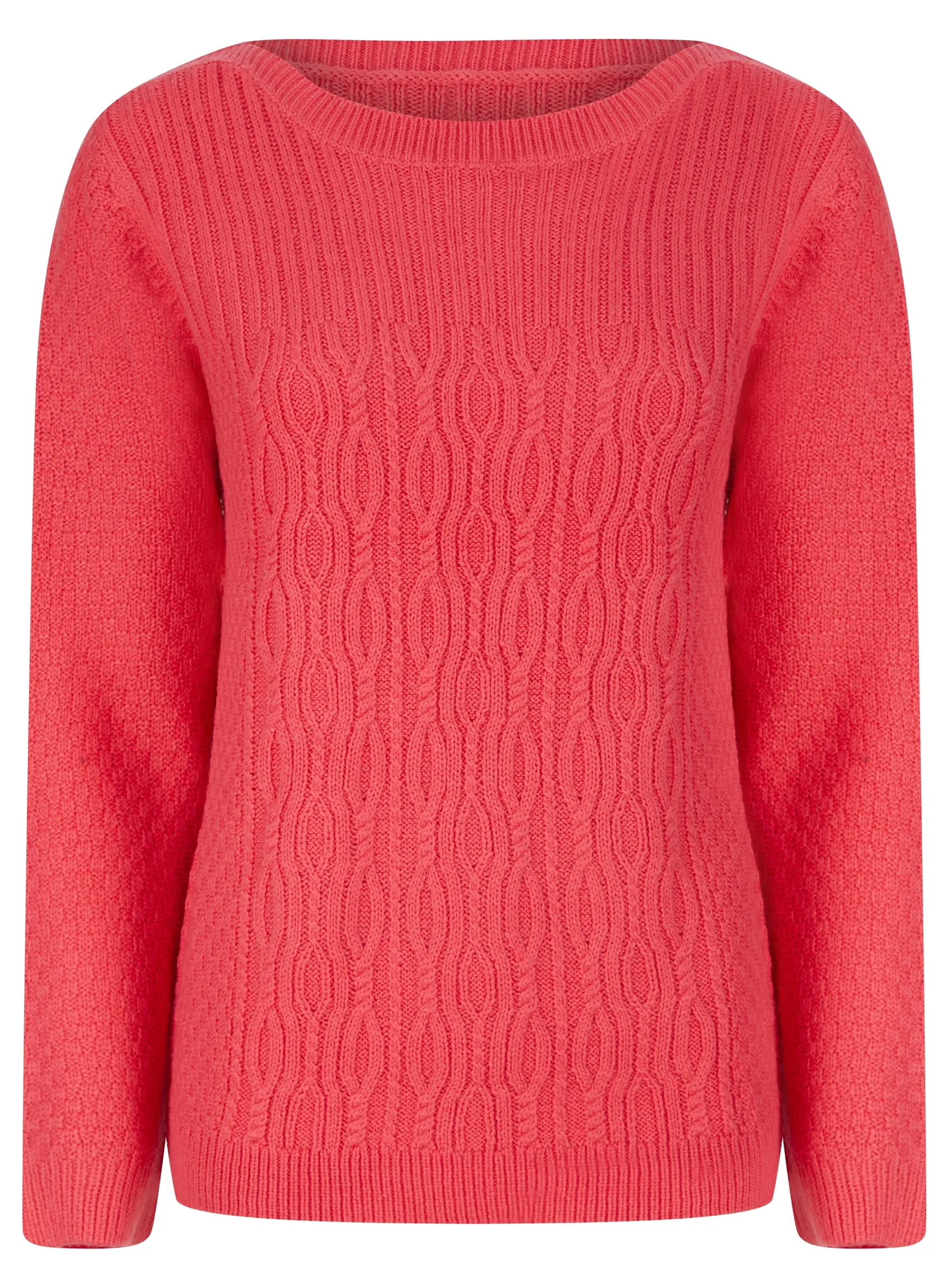 Ex Isle Ladies Ribbed Textured Cable Cozy Jumper sold by Your Style Outlet