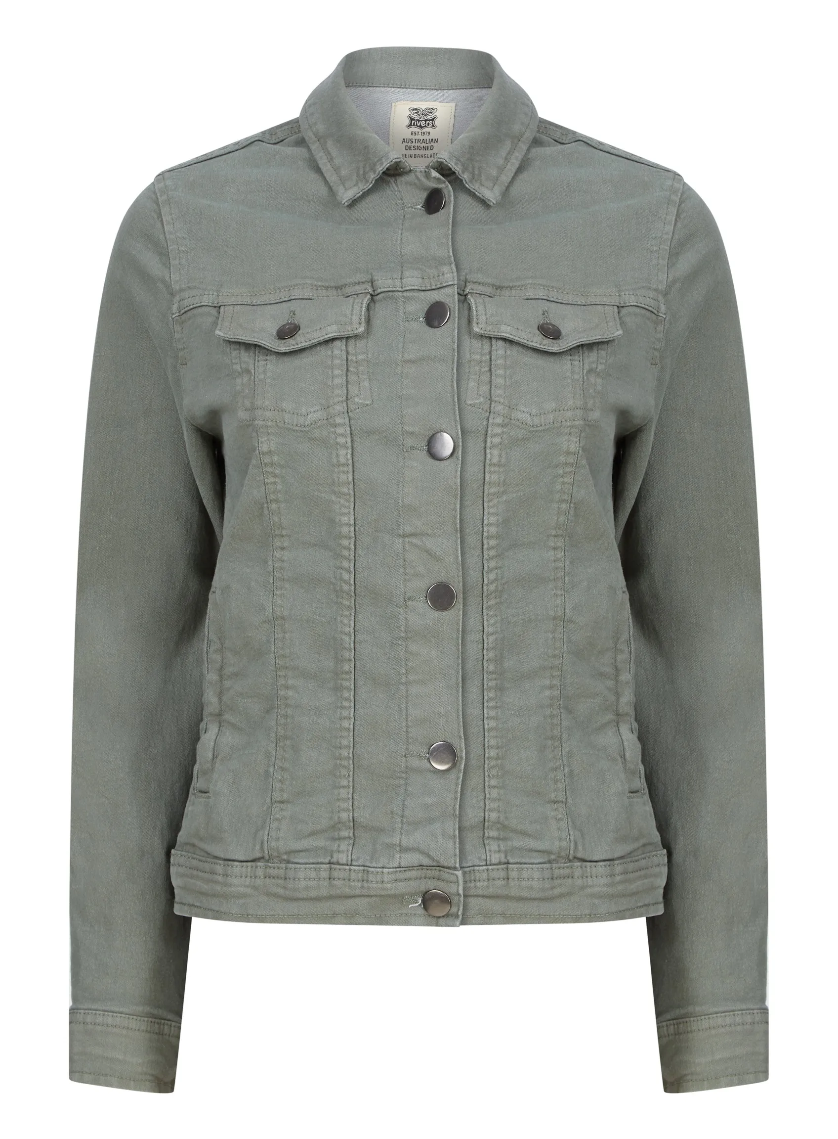 Ex Rivers Aussie Made Ladies Stretch Denim Jacket sold by Your Style Outlet product image thumbnail 5