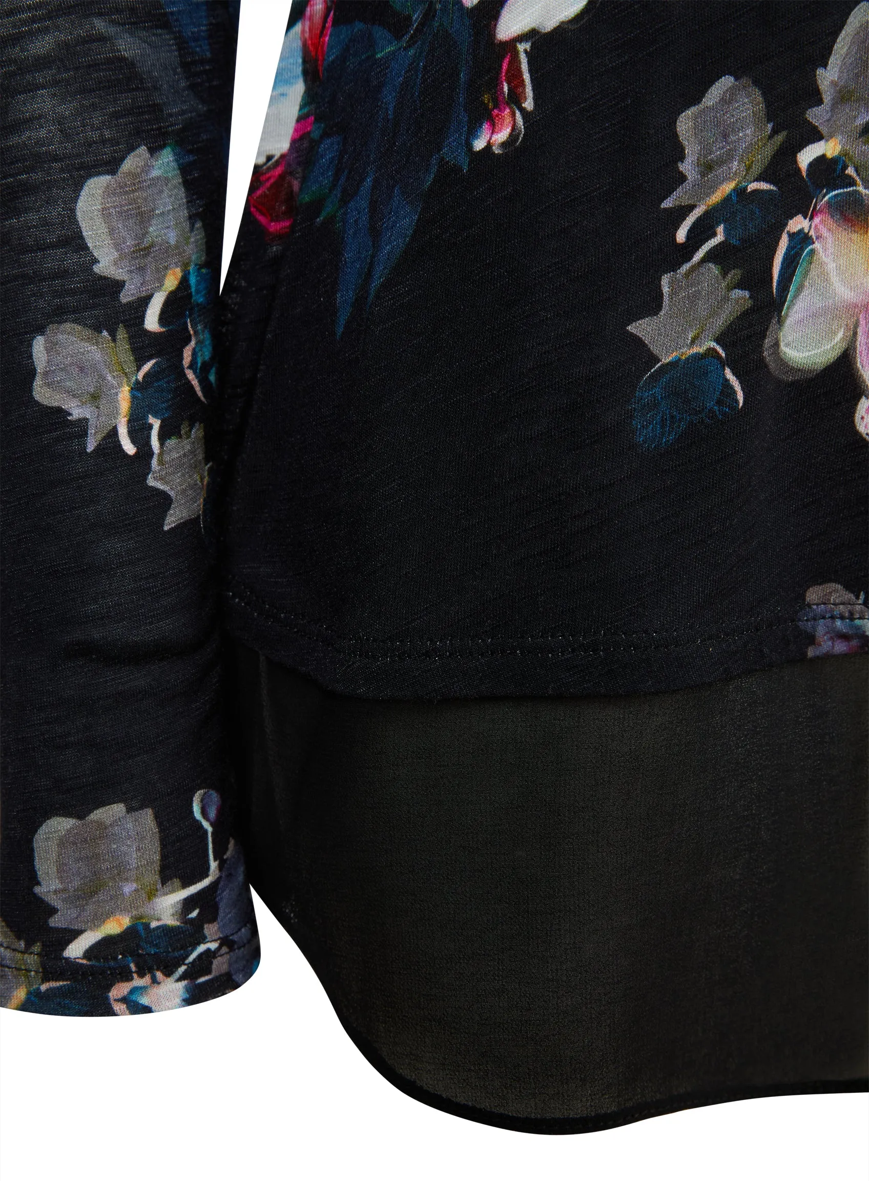 Ex Roman Originals 3/4 Sleeve Floral Palm Print Top Blouse sold by Your Style Outlet product image thumbnail 2