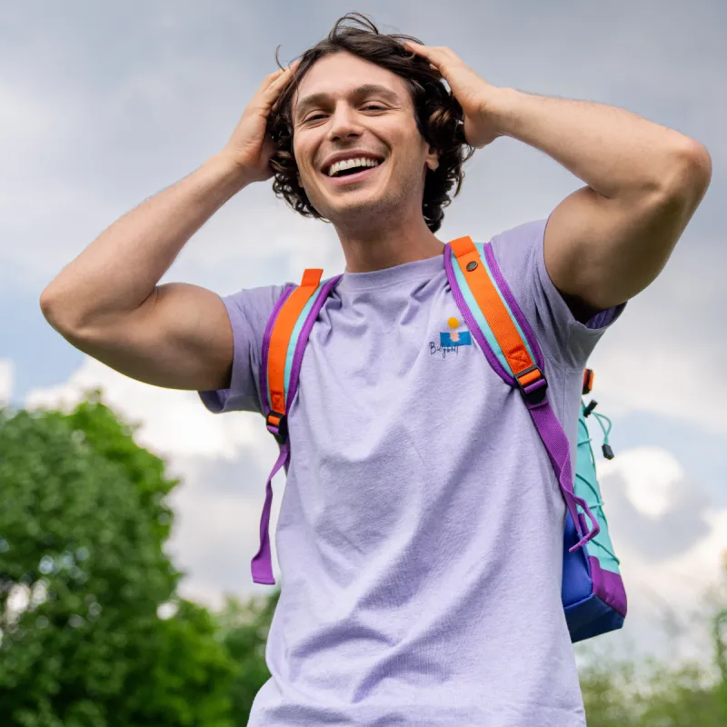 T-shirt en 100% coton bio vintage - Violet sold by Billybelt