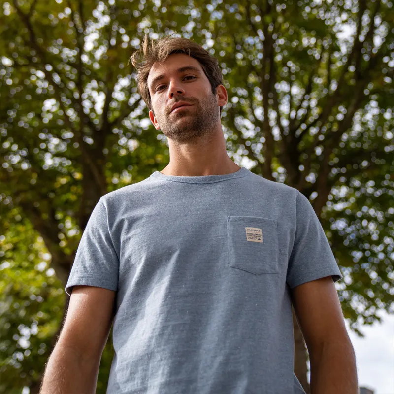 T-shirt 100% coton biologique Heavy - Bleu sold by Billybelt