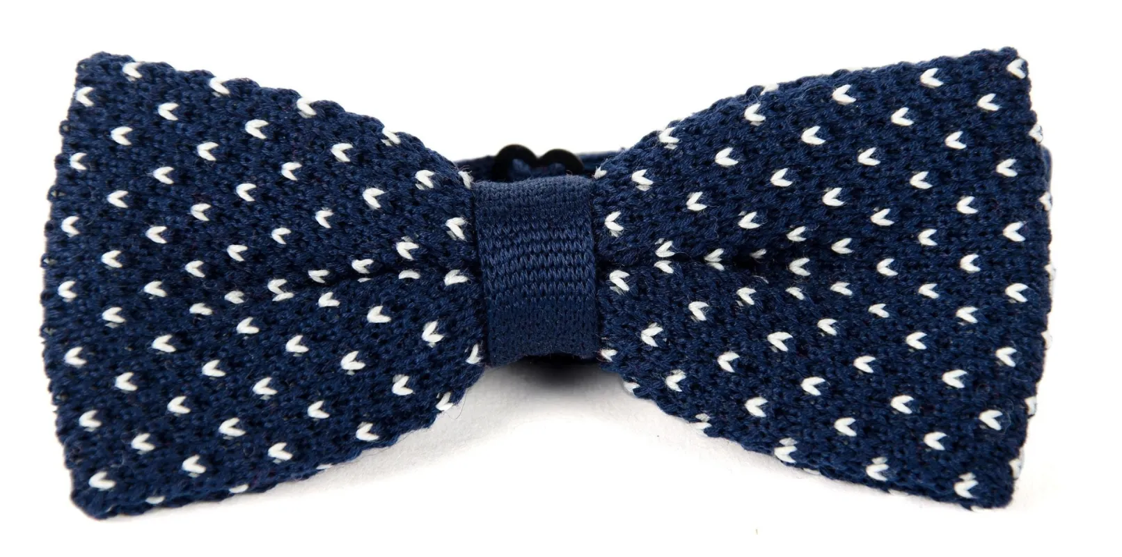 Noeud papillon tricot  Marine et blanc sold by Billybelt