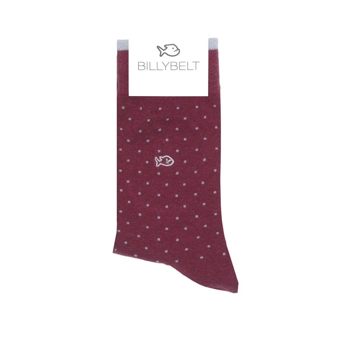 Chaussettes en coton peigné Square - Bordeaux sold by Billybelt product image thumbnail 2
