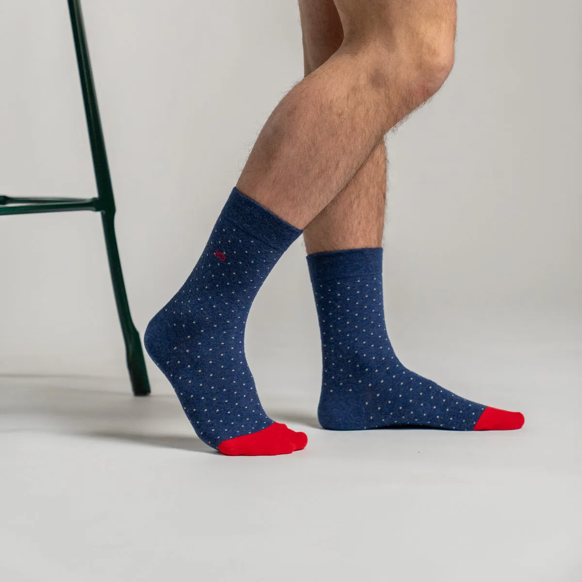 Chaussettes en coton peigné Square - French sold by Billybelt