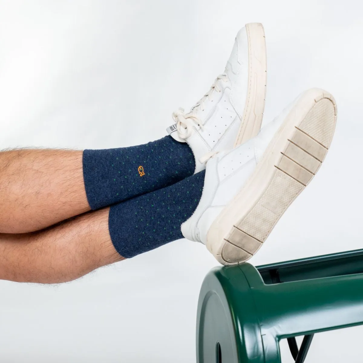 Chaussettes en coton peigné Square - Méditerranée sold by Billybelt