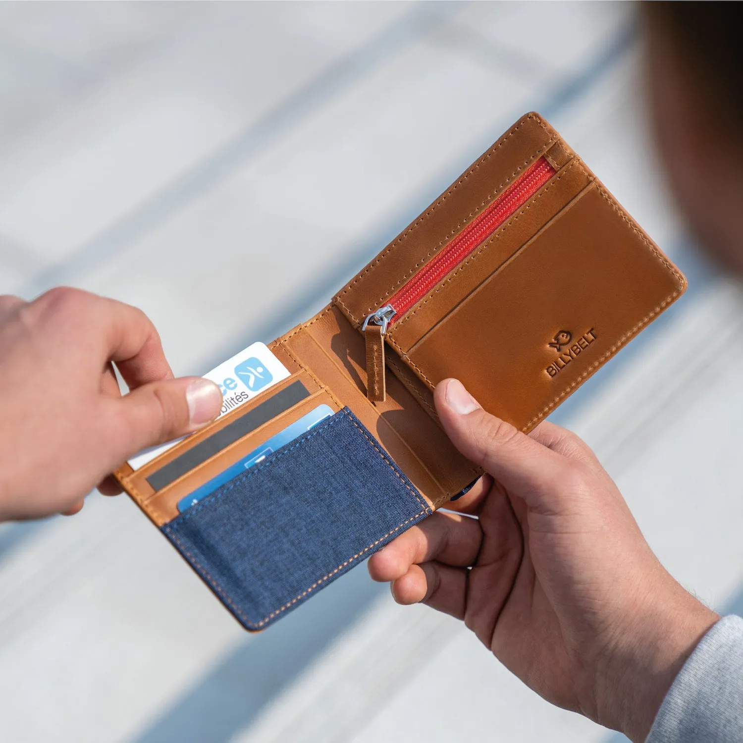 Portefeuille en cuir - Bleu sold by Billybelt product image thumbnail 5