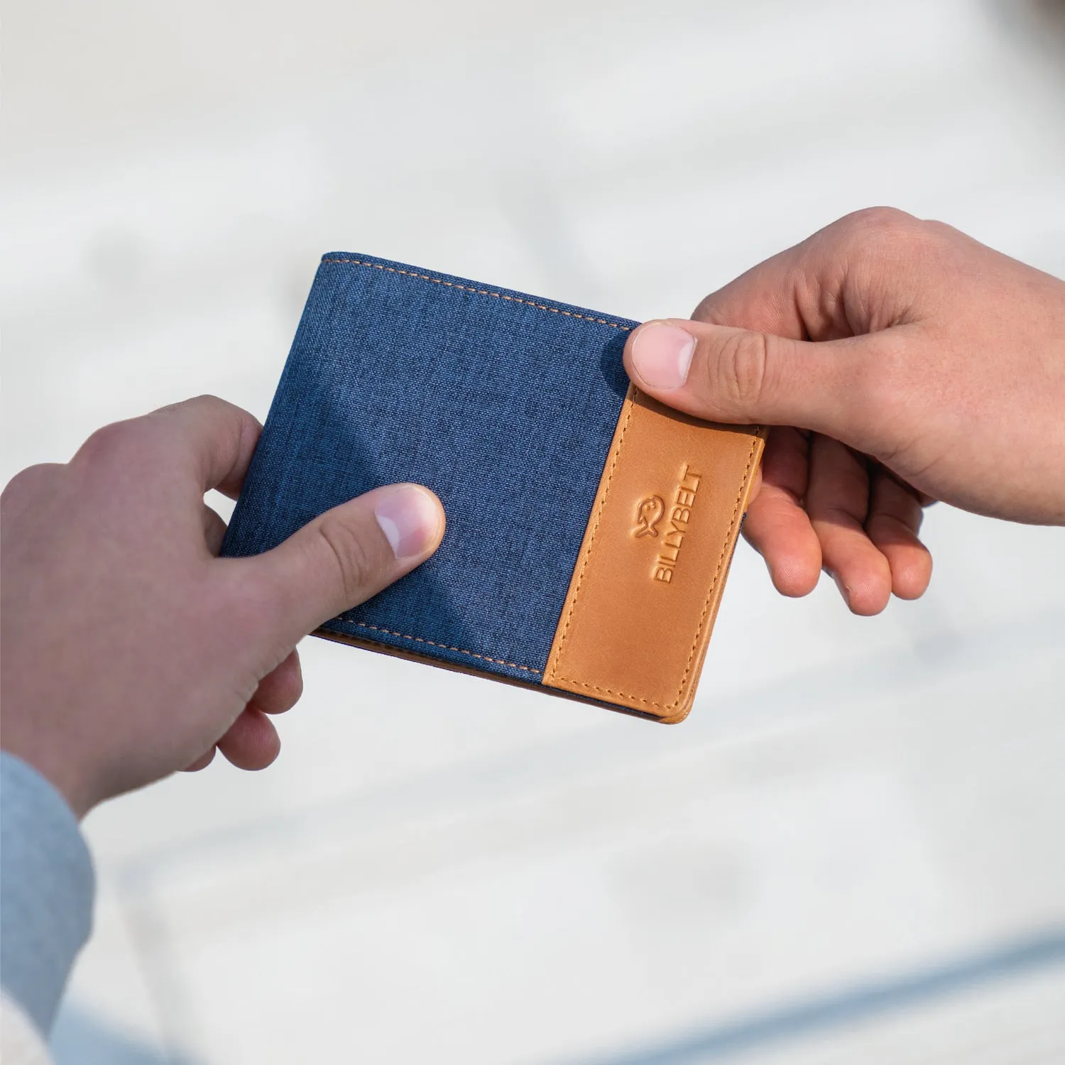 Portefeuille en cuir - Bleu sold by Billybelt