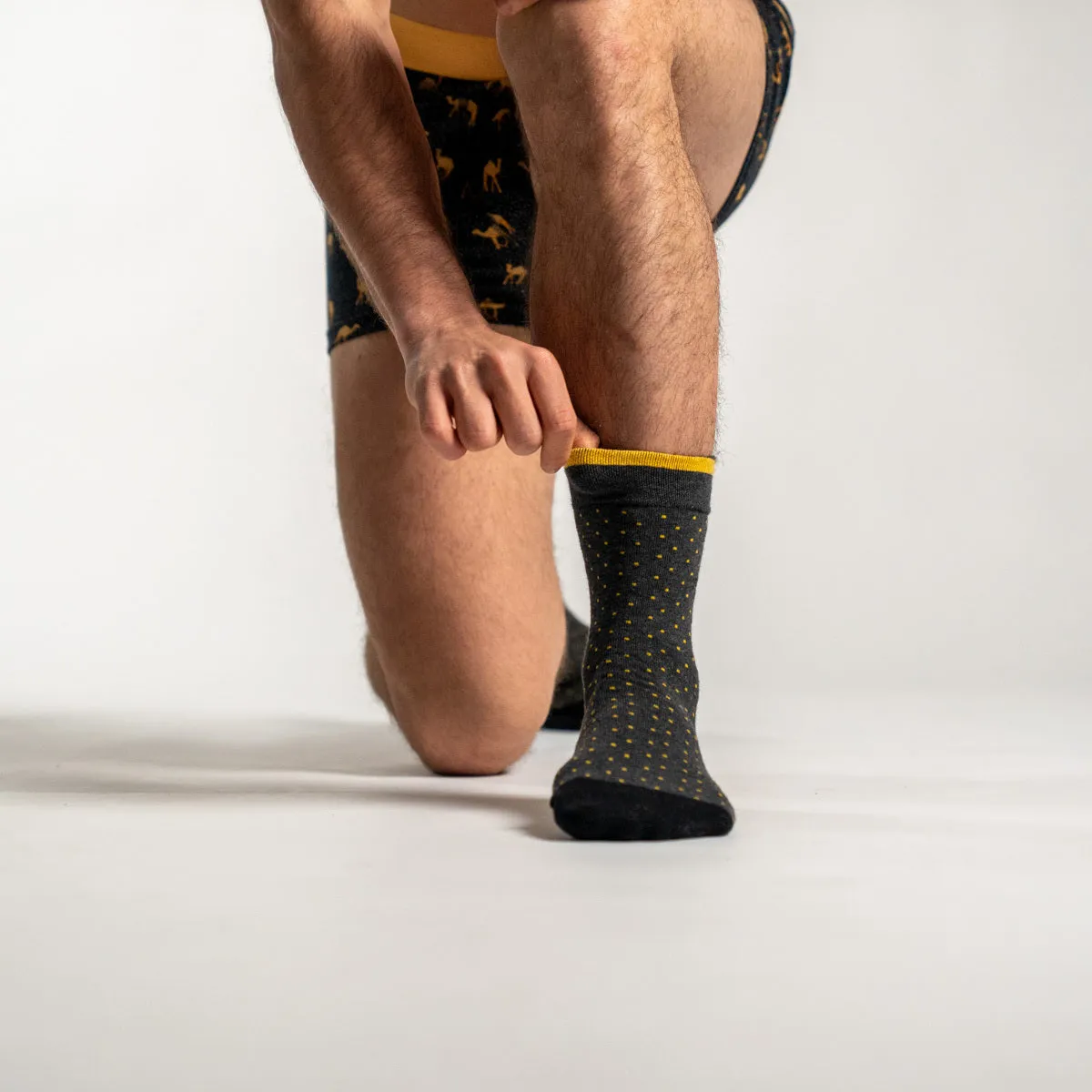 Chaussettes en coton peigné Square - Bee sold by Billybelt product image thumbnail 4