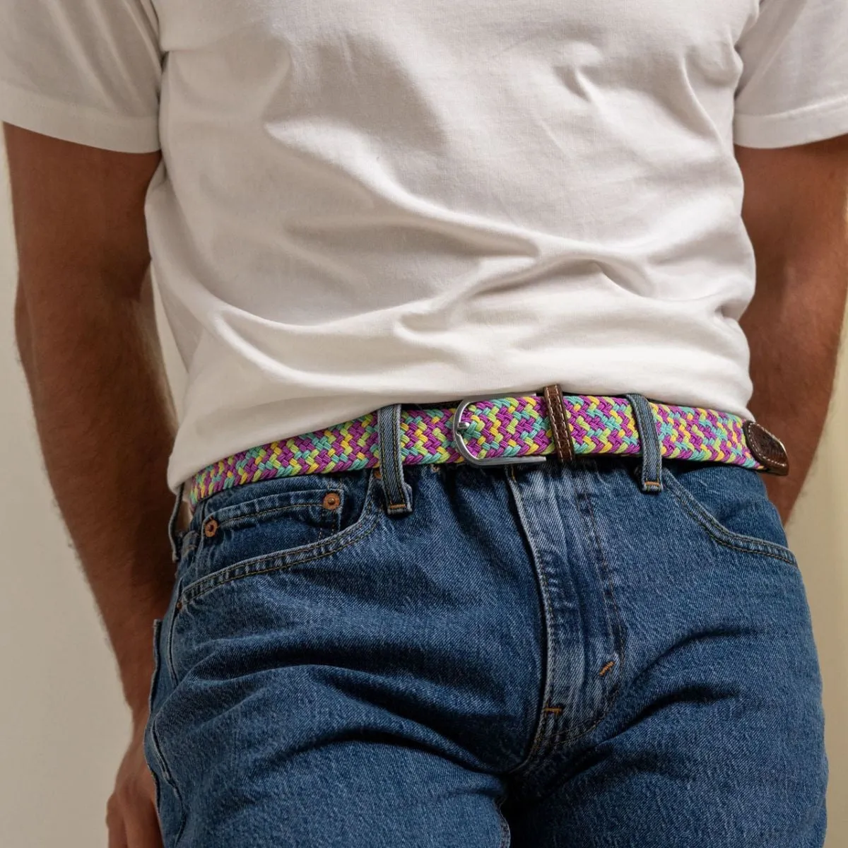 Ceinture tressée élastique Keukenhof sold by Billybelt