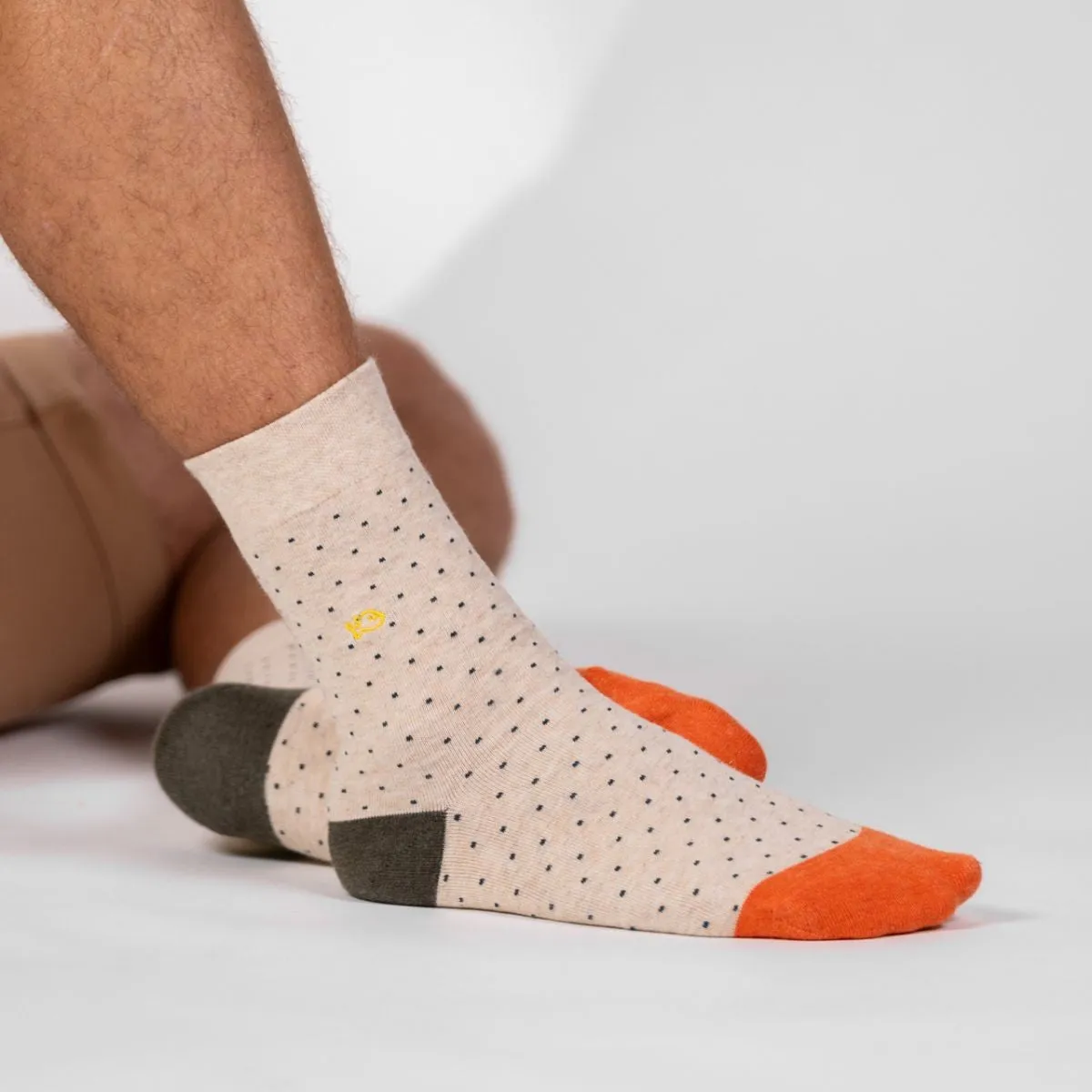 Chaussettes en coton peigné square - Natural sold by Billybelt product image thumbnail 4