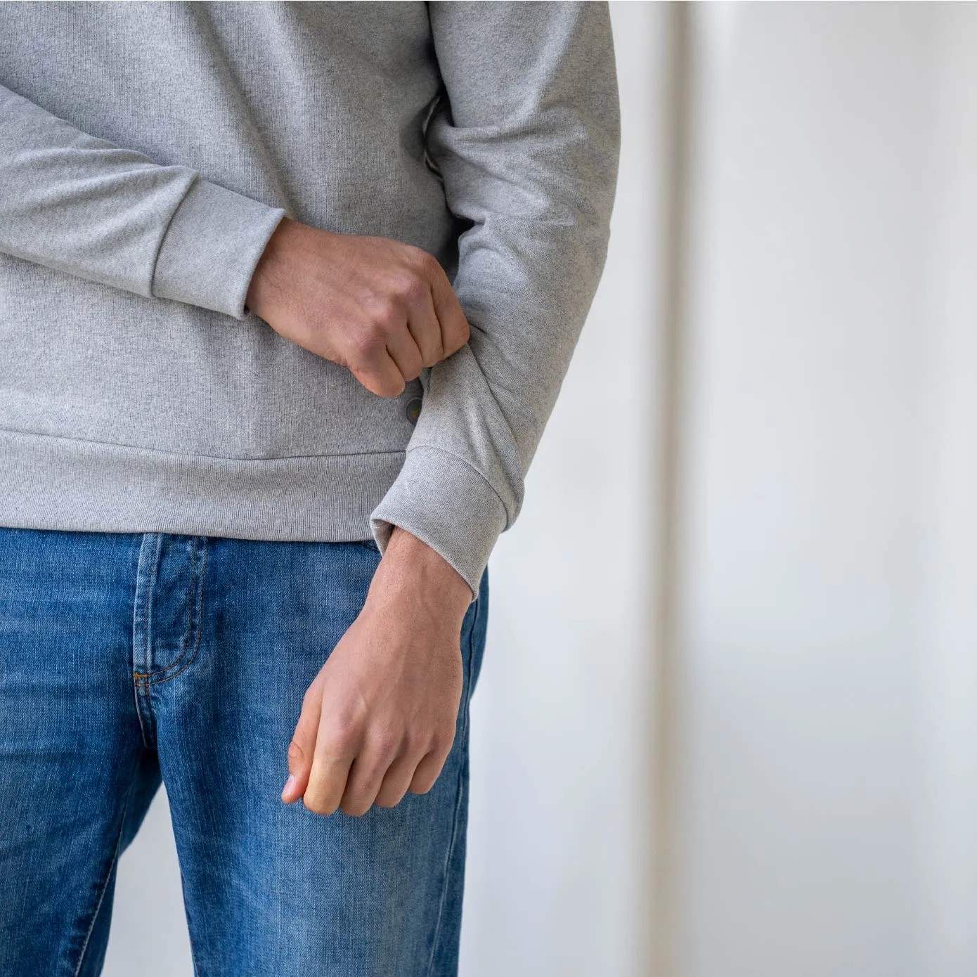 Sweatshirt 100% coton biologique Urban - Gris chiné sold by Billybelt product image thumbnail 5