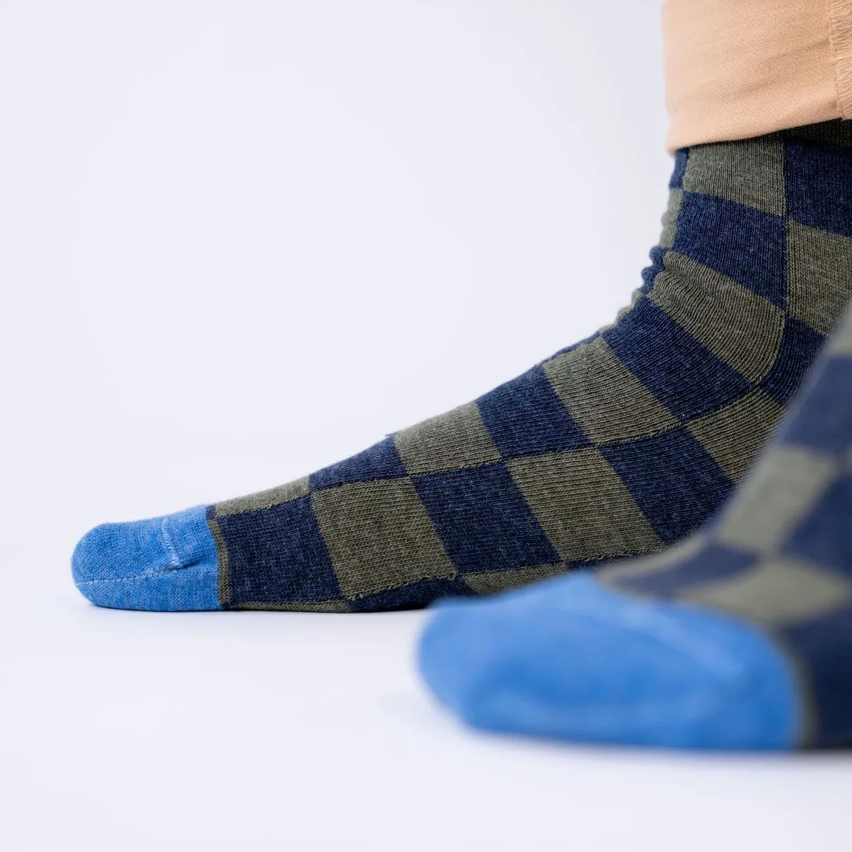 Chaussettes en coton peigné à carreaux - Brooklands sold by Billybelt product image thumbnail 5