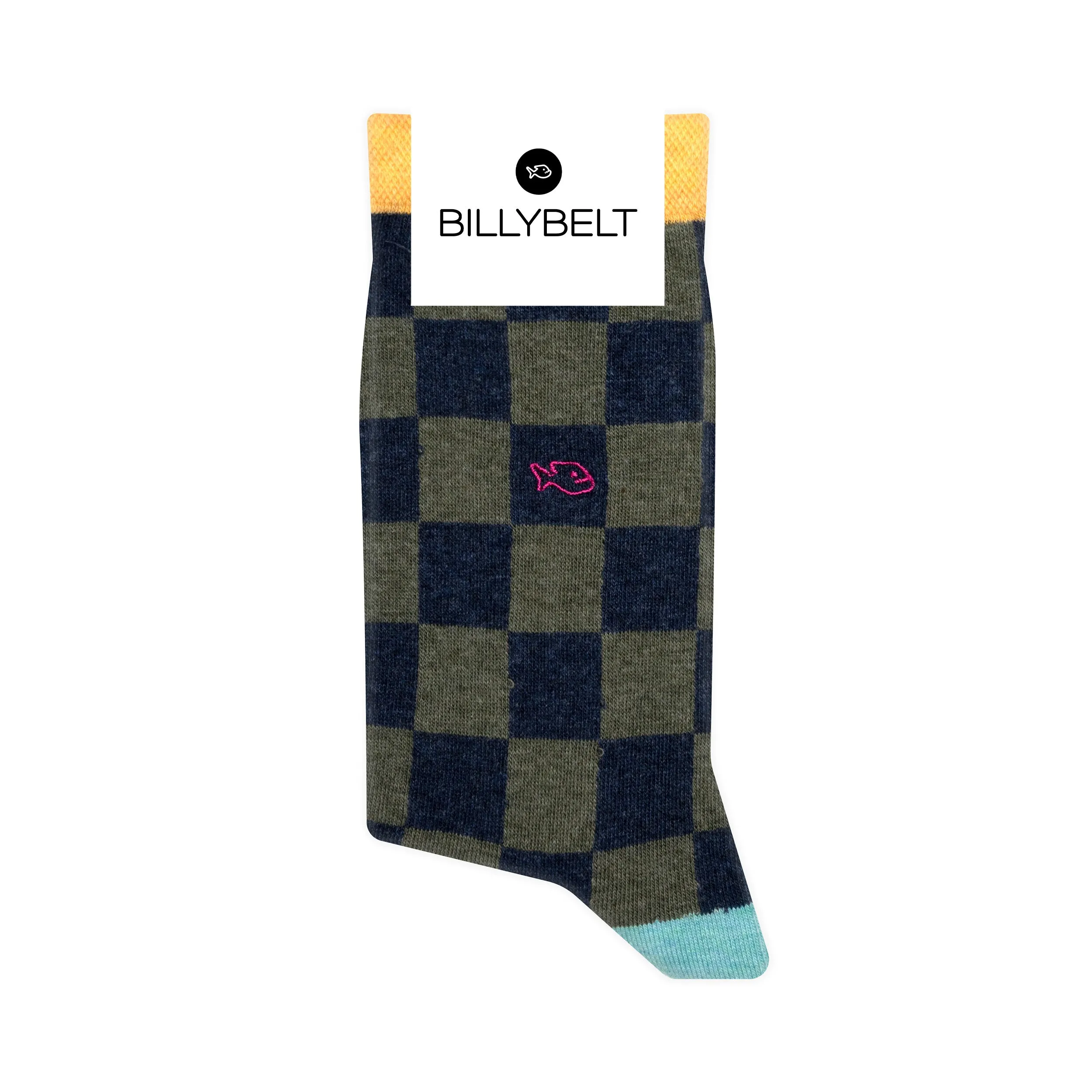 Chaussettes en coton peigné à carreaux - Brooklands sold by Billybelt product image thumbnail 2