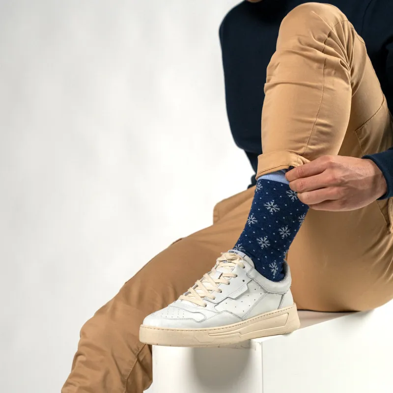 Chaussettes en coton peigné À motifs - Snowflake sold by Billybelt