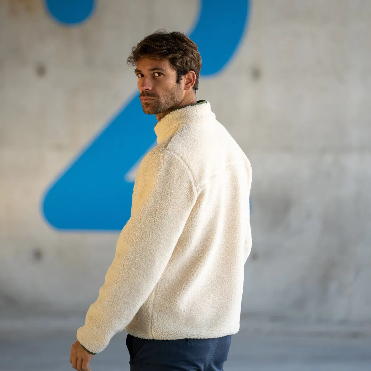 Sherpa col zippé Ivoire sold by Billybelt product image thumbnail 5