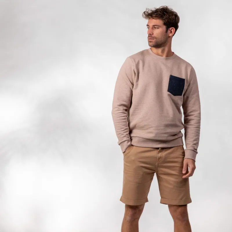 Sweatshirt en 100% coton biologique Urban - Taupe chiné sold by Billybelt
