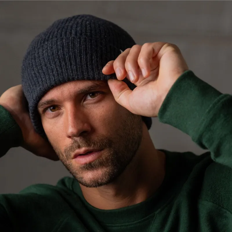 Bonnet en 100% laine d'agneau - Gris foncé sold by Billybelt