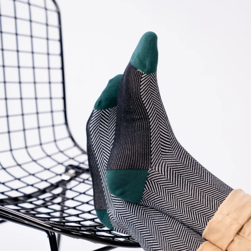 Chaussettes en coton peigné chevrons - Sherwood sold by Billybelt