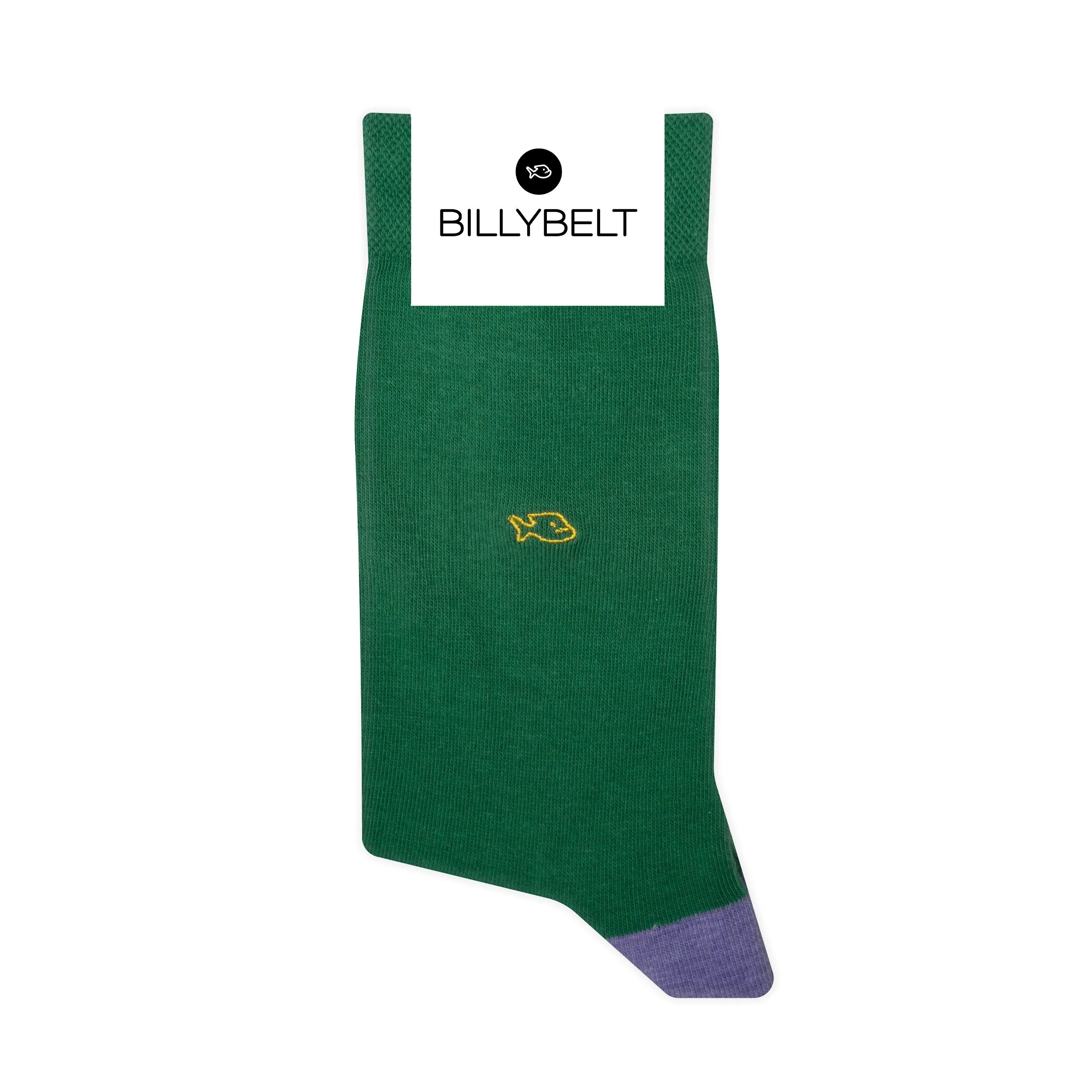 Chaussettes en coton peigné unies - Vert chiné sold by Billybelt product image thumbnail 2