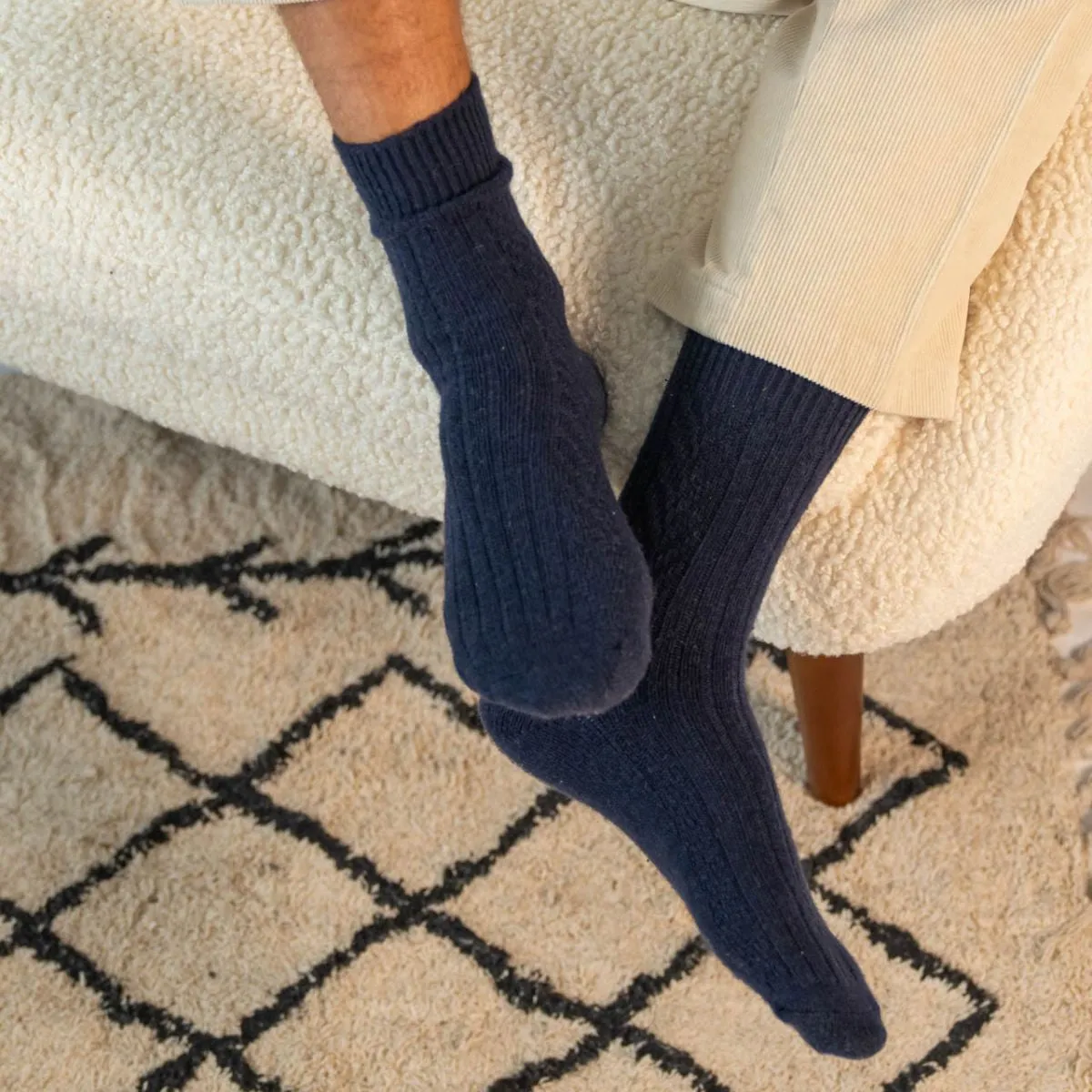 Chaussettes en laine - Marine sold by Billybelt