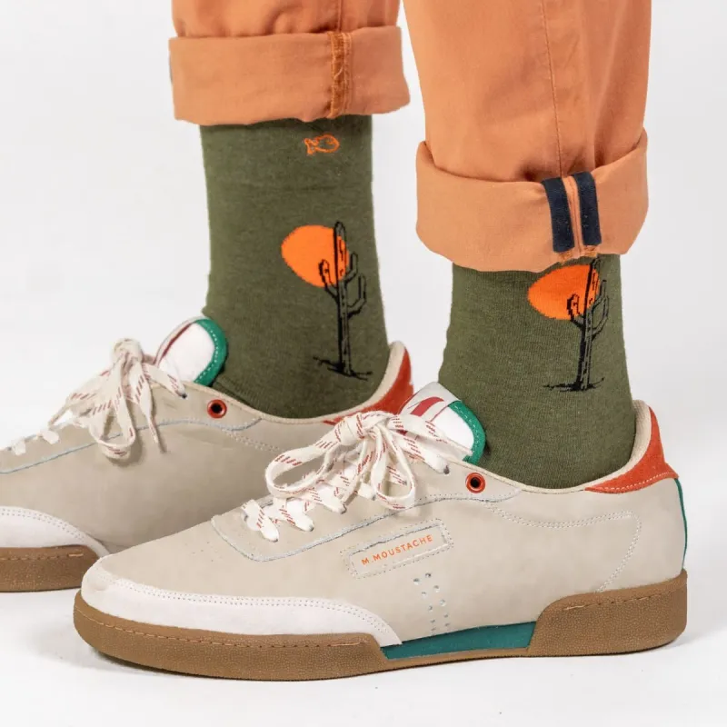 Chaussettes en coton peigné à motifs - Saguaro sold by Billybelt