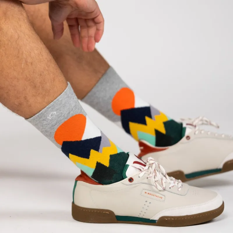 Chaussettes en coton peigné À motifs - Vinicunca sold by Billybelt