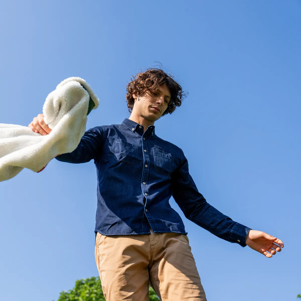 Chemise en denim - Bleu jeans sold by Billybelt