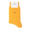 Chaussettes en coton peigné Unies - Moutarde chiné sold by Billybelt