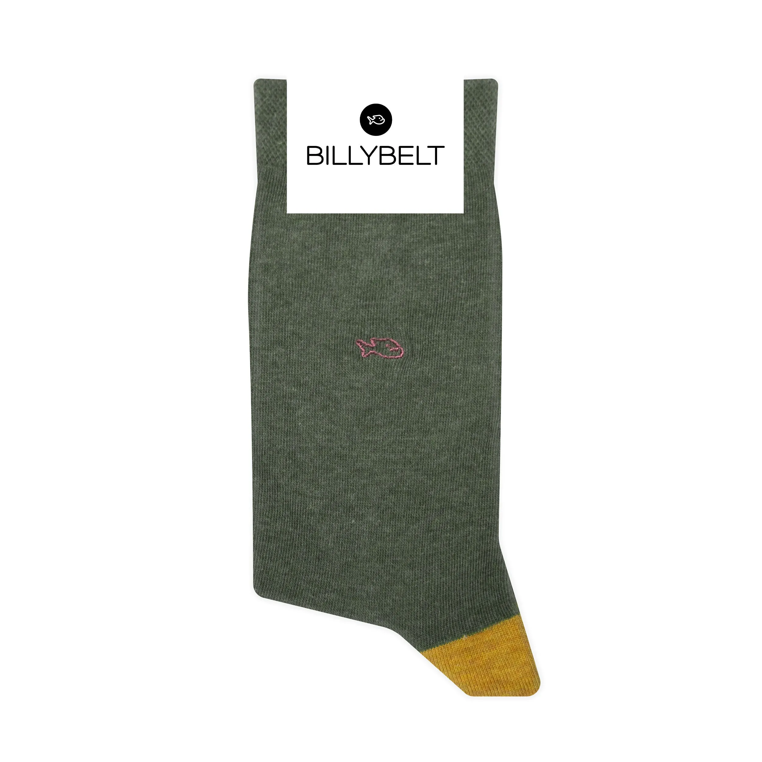 Chaussettes en coton peigné Unies - Kaki chiné sold by Billybelt product image thumbnail 2