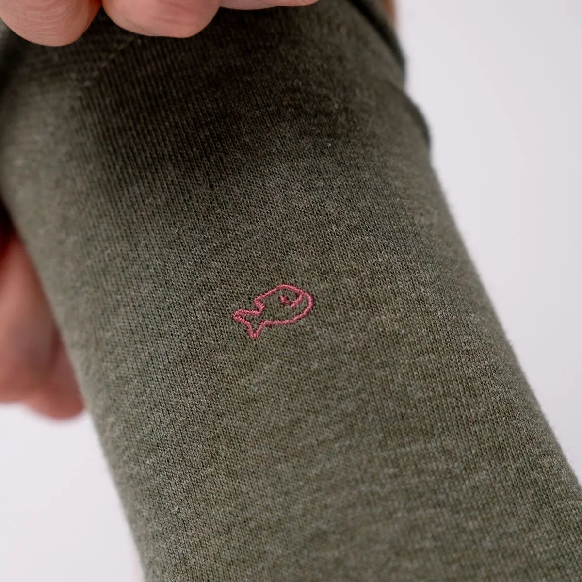 Chaussettes en coton peigné Unies - Kaki chiné sold by Billybelt product image thumbnail 4