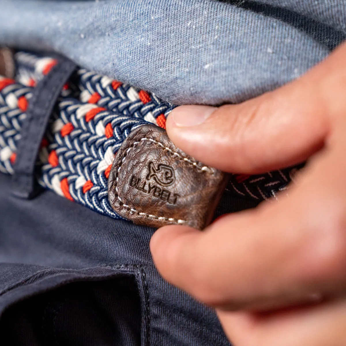 Ceinture tressée élastique multicolore - Frenchie sold by Billybelt product image thumbnail 4