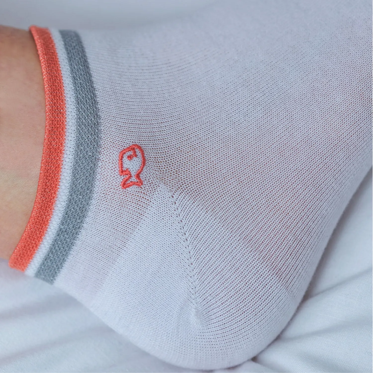 Socquettes en coton peigné Unies - Rose et gris sold by Billybelt product image thumbnail 3