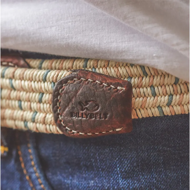 Ceinture tressée élastique Coton ciré - Kara sold by Billybelt