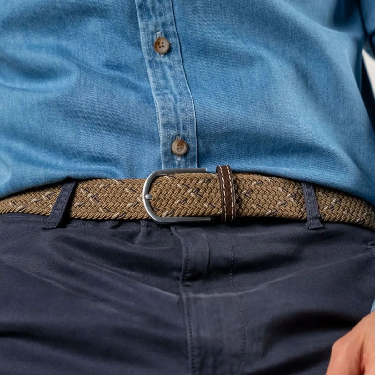 Ceinture tressée élastique Kilimandjaro sold by Billybelt