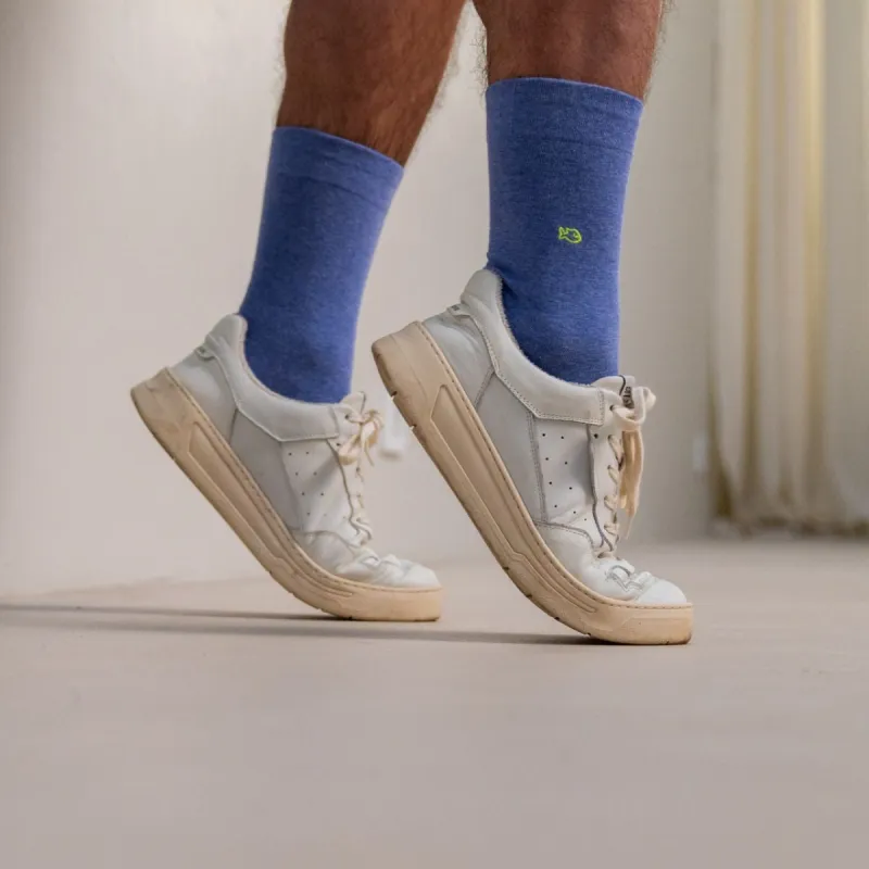 Chaussettes en coton peigné unies - Lavande sold by Billybelt