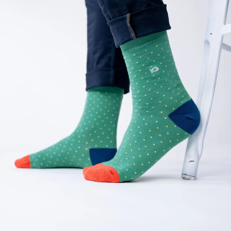 Chaussettes en coton peigné Square - Wasabi sold by Billybelt