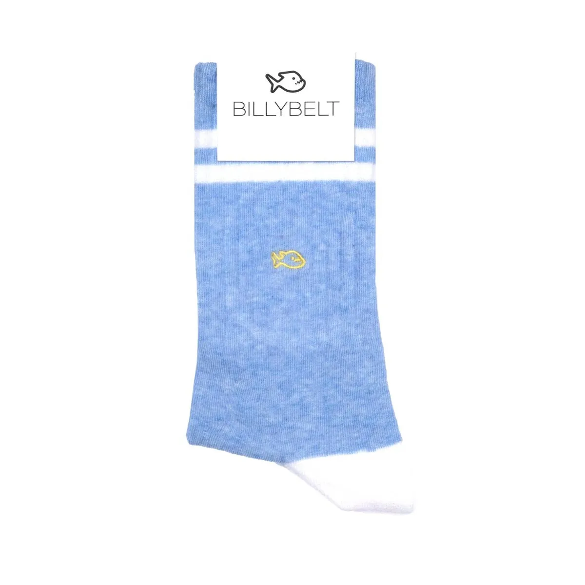 Chaussettes en coton peigné Retro - Bleu clair sold by Billybelt product image thumbnail 2