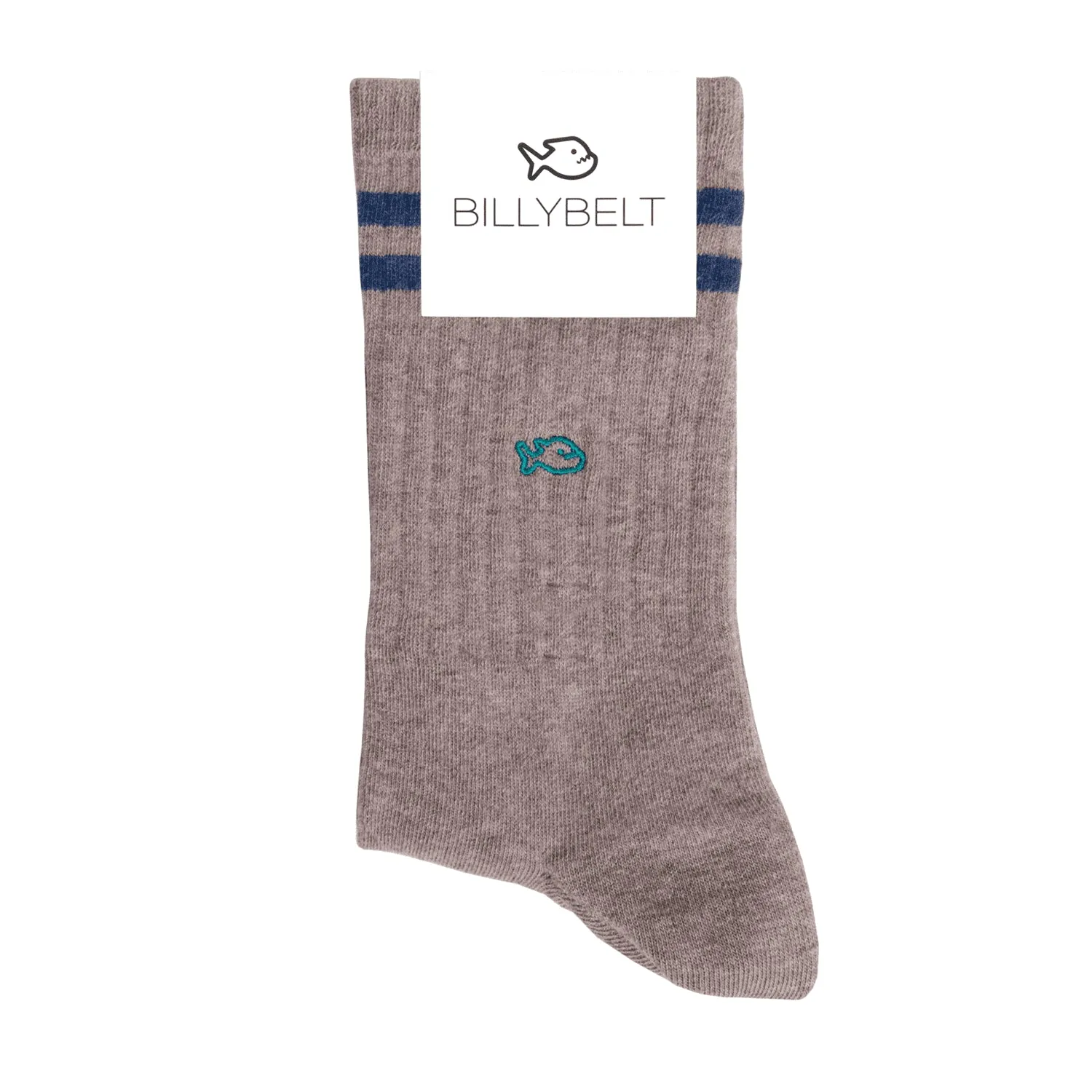 Chaussettes en coton peigné Retro - Taupe sold by Billybelt product image thumbnail 2