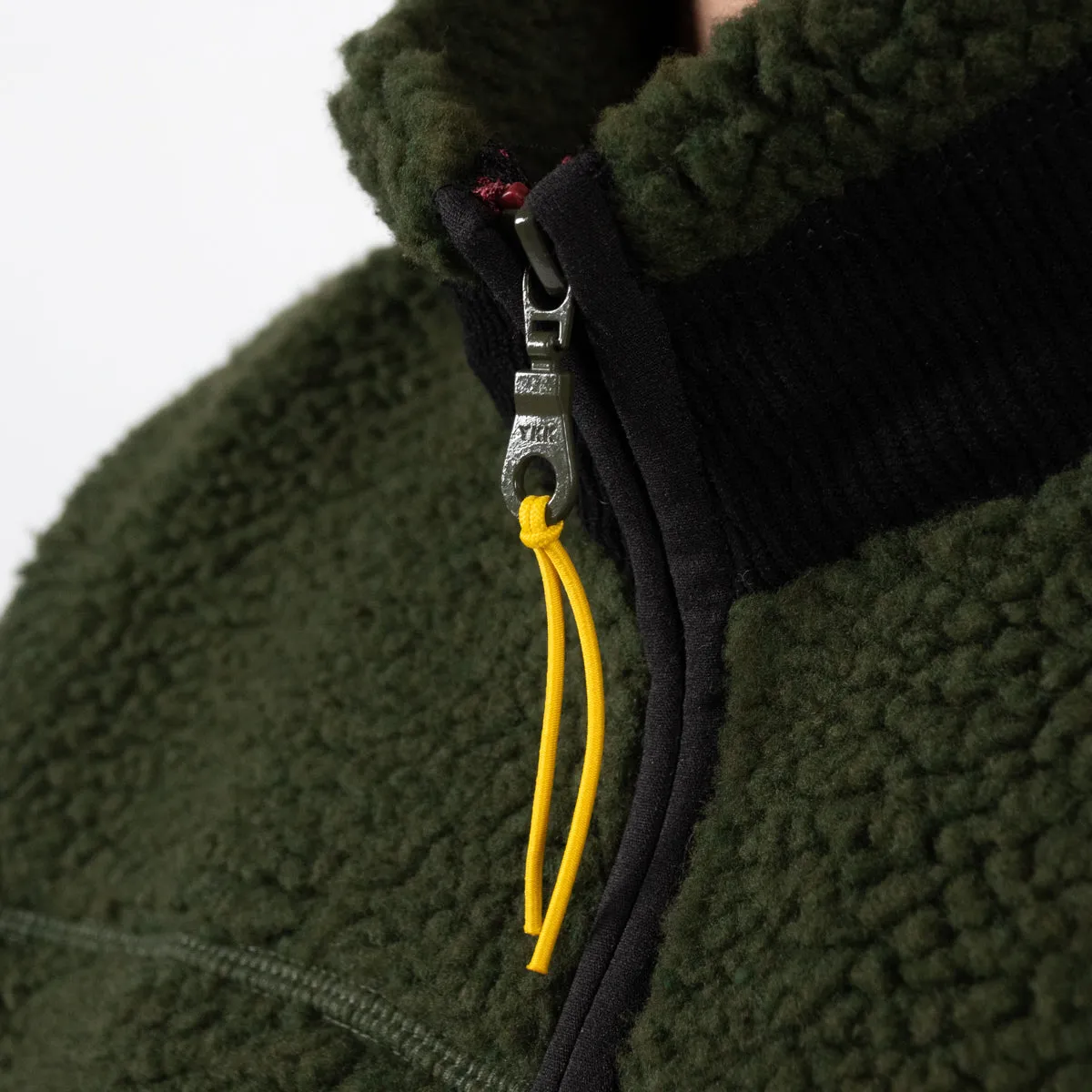 Veste sherpa mixte zippée sans manches Kaki sold by Billybelt product image thumbnail 4