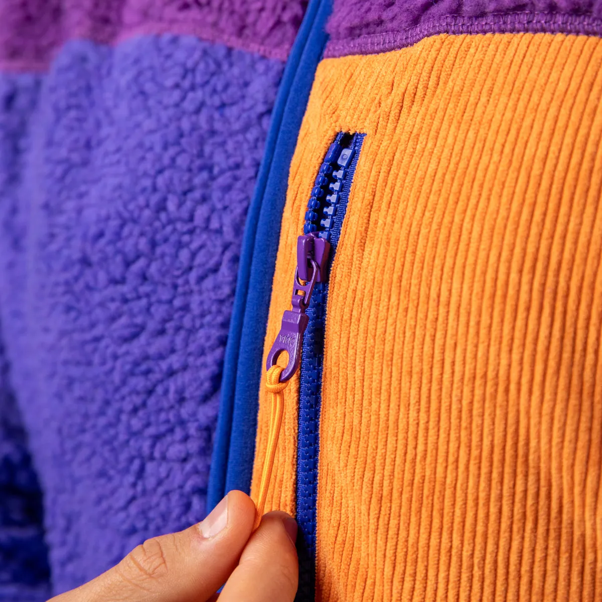 Veste en sherpa mixte zippée - Bubblegum sold by Billybelt product image thumbnail 4