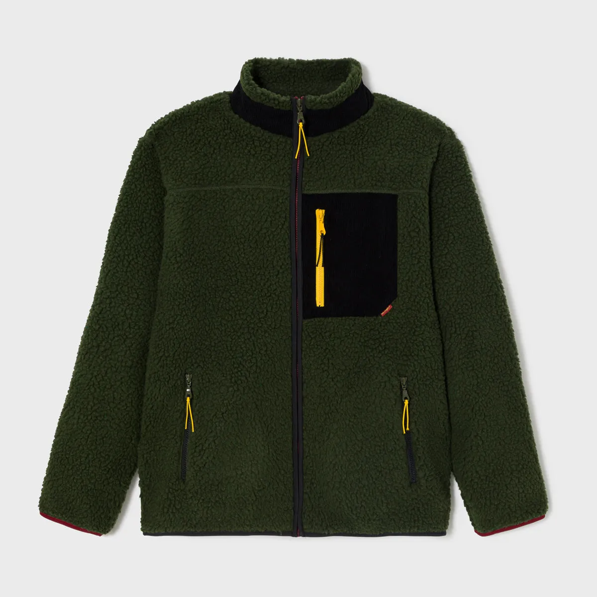 Veste en sherpa mixte zippée - Kaki sold by Billybelt product image thumbnail 2