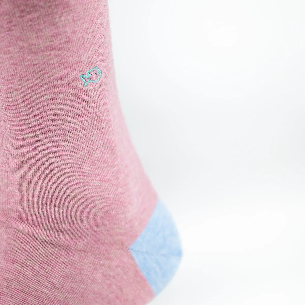 Chaussettes en coton peigné unies - Rose chiné sold by Billybelt product image thumbnail 3