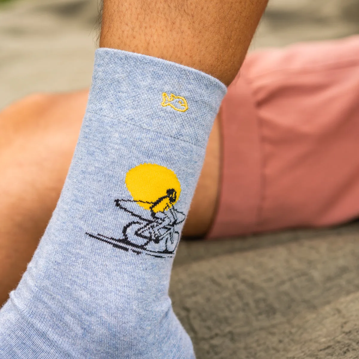 Chaussettes en coton peigné à motifs - Surf sold by Billybelt product image thumbnail 5